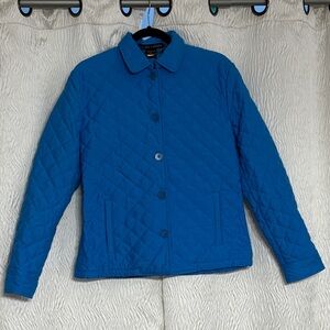 Ralph Lauren Quilted Blue Button Jacket Women’s~ Size Medium